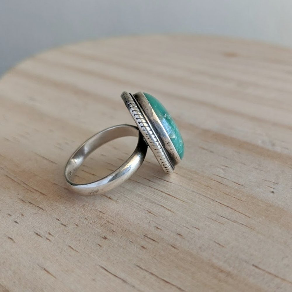 Sterling silver turquoise ring - Picture 3 of 5
